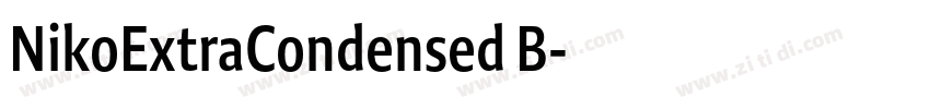 NikoExtraCondensed B字体转换 NikoExtraCondensed B字体转换